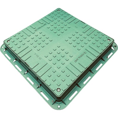 Standartpark hranatý poklop 680 x 680 mm zelený