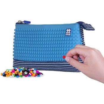 PIXIE CREW голям калъф СИН С БЕЛИ ИВИЦИ