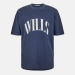 Jack Wills Тениска Jack Wills Men's JW Waffle Graphic Regular Fit T-Shirt - Night Sky