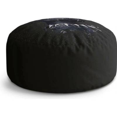 Sablio Taburet Circle BLACK PANTHER z profilu Vesmír: 38x48 cm