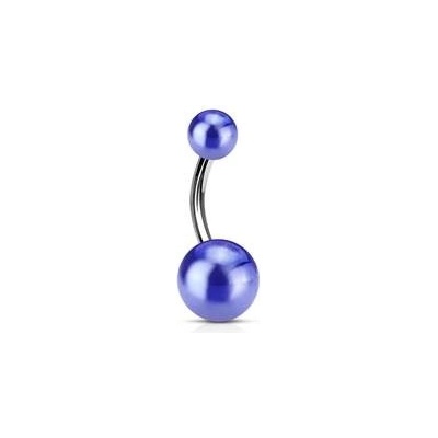 Šperky4U piercing do pupíku banánek metalické barvy BA0003-B