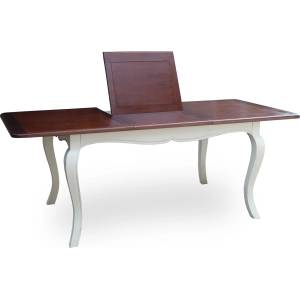EX Home Разтегателна маса EX Home модел Rimini, 160-220 см, Бял Антик