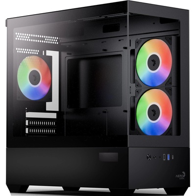 кутия Case mATX - P300D Digi-G-BK-v1 - Digital Display, USB-C, 3 x 120 mm A-RGB (ACCS-PN05033.11)
