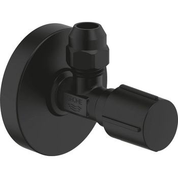 GROHE ъглов спирателен кран 1/2 X 3/8 (ВКР), цвят phantom black (22074KF0)