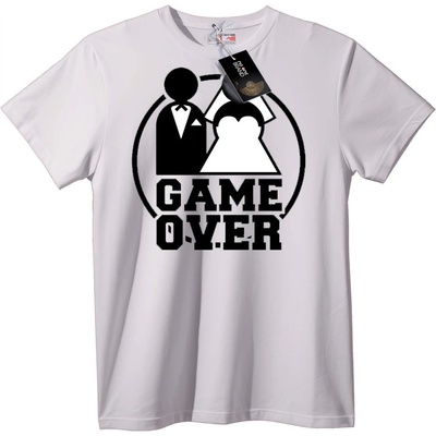 NOONEBRAND Тениска Game Over Сватба - L, Black