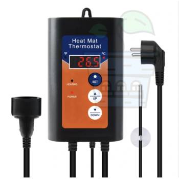 Heat Mat 1000W - Цифров термостат за подгряващи подложки за покълване на семена (611177)