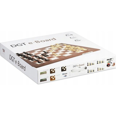 Bezdrátová elektronická šachová deska DGT Bluetooth, Ořech DGT