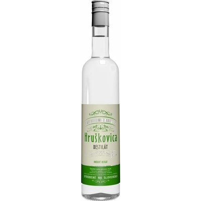 Prelika Hruškovica Destilát 40% 0,5 l (čistá fľaša)