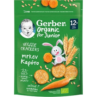 Gerber Organic krekry s mrkvou 100 g