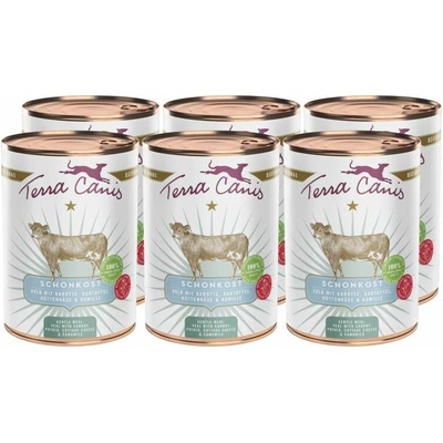 Terra Canis Gentle Meal Veal with carrot potato cottage cheese & camomile 6 x 400 g