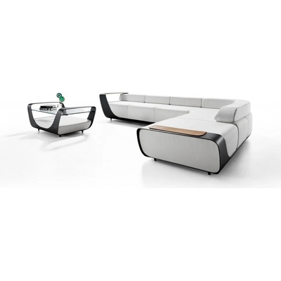 Higold Záhradná sedačka Onda Corner Lounge Sunbrella Black/White Quick dry foam