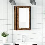 vidaXL Огледален шкаф за баня от старо дърво 42x12x60 cm (862229)