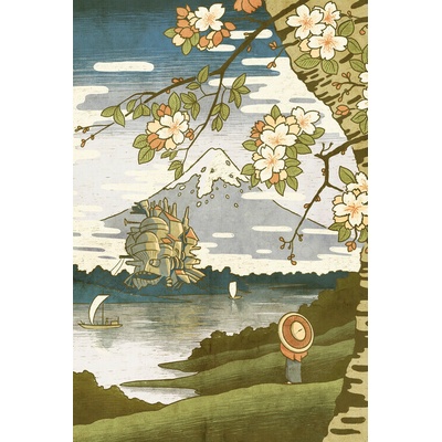 Plagát, Obraz - Ukiyo-e moving caslte, 26.7 × 40 cm