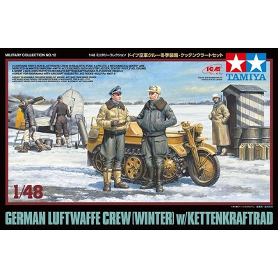 Tamiya German Luftwaffe Crew Winter w/Kettenkraftrad Limited Edition 1:48