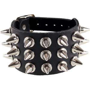 Black & metal гривна „ШИПЦИ 3" - bwz-018