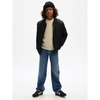 GAP Dětské džíny '90s loose organic Tmavě modrá