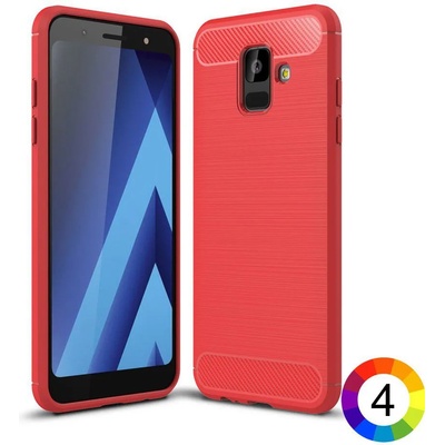 Samsung Galaxy A6 (2018) Удароустойчив Carbon Fiber Калъф и Протектор