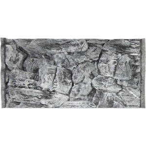 EKOL 3D фон за аквариум 80x40см - СКАЛА СИВО
