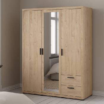 Трикрилен гардероб Mira Jackson Hickory