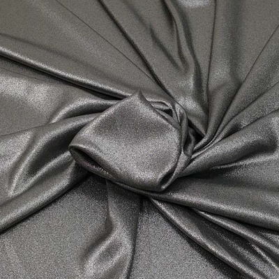 Šatovka šedá, strieborné trblietanie, š.145