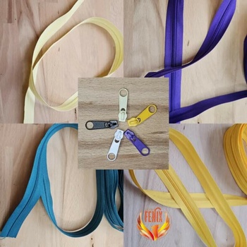 Barevné zipy 3mm