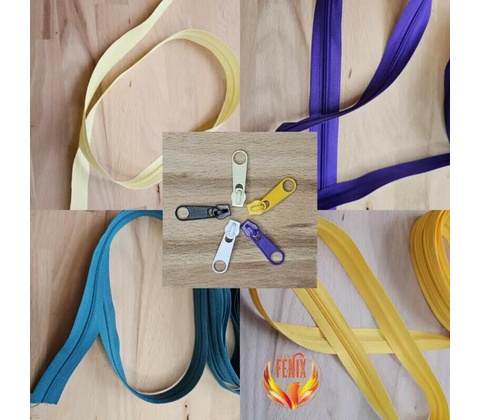 Barevné zipy 3mm