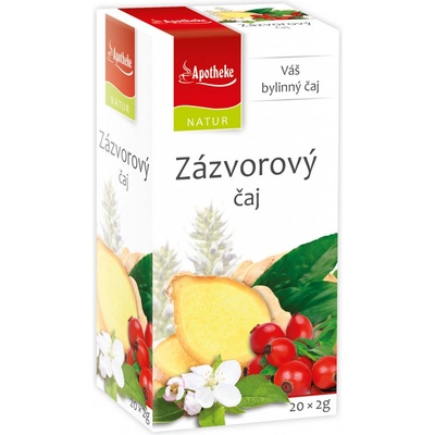 Apotheke Natur Zázvorový čaj 20 x 2 g