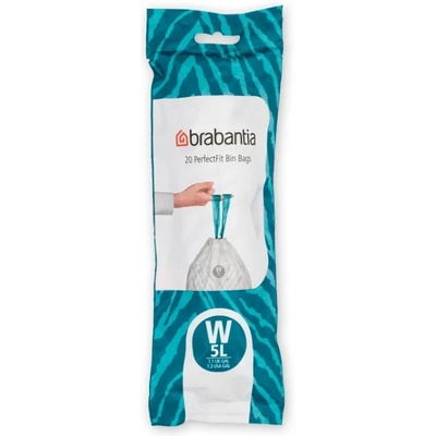 Brabantia Торби за боклук W PERFECTFIT 5 л, 20 бр. , Brabantia (BRAB116681)