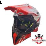 Paolo Кросова Каска 127 - L - Red/ White (721335) Мотоциклетна каска, шлем