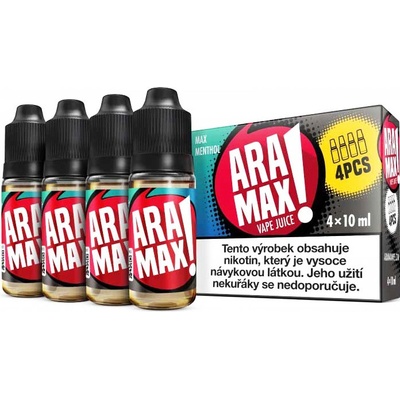 Aramax 4Pack Max Menthol 4 x 10 ml 18 mg – Zboží Dáma