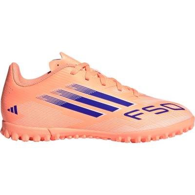 adidas Детски футболни стоножки Adidas F50 Club Childrens Astro Turf Football Boots - Orange/Blue