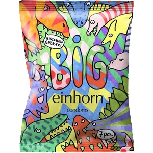 Einhorn Condoms: Tyrannosaurus Sex, 7 condoms in the chips bag