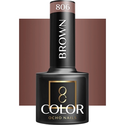 Ocho Nails lak na nechty hnedý 806 5 g