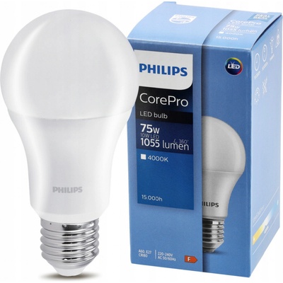 Philips LED žiarovka E27 10W 1055 lm neutrálna biela CorePro Premium A60