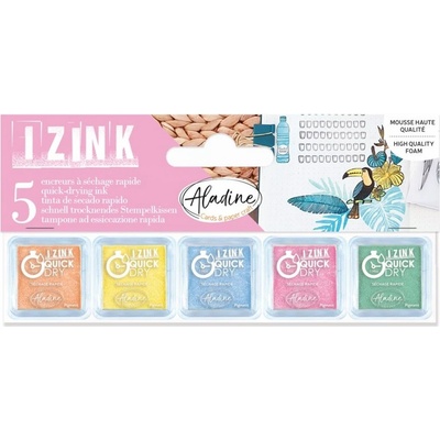 Aladine Razítkovací polštářky Aladine Izink Quick Dry jarní barvy 5 ks – Zboží Mobilmania