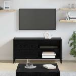 vidaXL ТВ шкаф 100 x 36 x 49, 5 см Черния дъб Инженерна дървесина (886558)