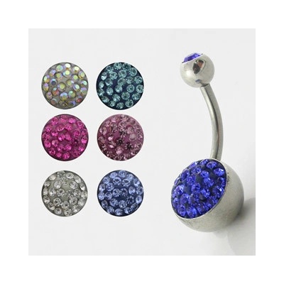 Marre piercing do pupíku se Swarovski krystalky ABNMTJ1