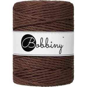 Bobbiny 3PLY Macramé Rope 5 mm 100 m Chocolate Brown юта (TX-E098)