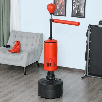HOMCOM Boxovací stojan 88 x 50 x 160-230 cm