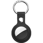 Techsuit Ключодържател от изкуствена кожа за Apple AirTag - Techsuit Vegan Leather Keyring AirTag Case (черен) (KF2317298)