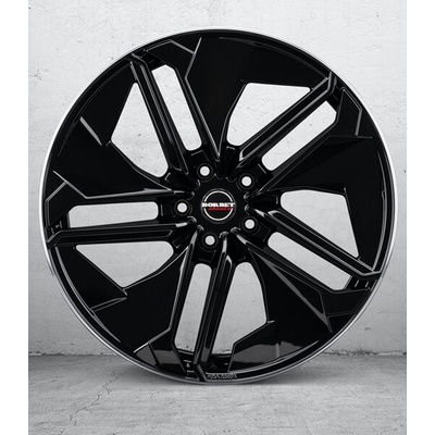 Borbet TX 9x21 5x112 ET30 black rim polished gloss