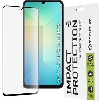 Techsuit Протектор за Samsung Galaxy A06 - 111D Full Cover / Full Glue Glass - черен