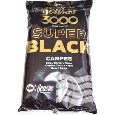 Sensas 3000 Krmivo Super Black kapor-čierne 1kg