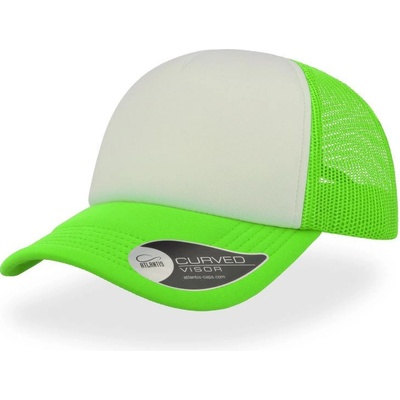 Atlantis Headwear Rapper 5 panelová síťovaná COT-332070t0999 Zelená fluorescent