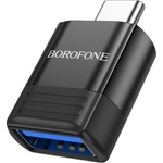 BOROFONE OTG адаптер Borofone (BV18) - Type-C (M) към USB 3.0 (F), функции за зареждане и трансфер на данни, Plug&Play, 4A - Черен