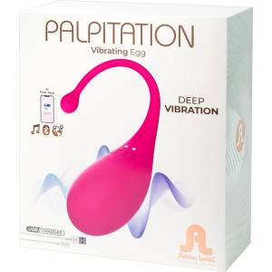 Adrien Lastic Palpitation - носимо вибриращо яйце с управление чрез приложение (розово)