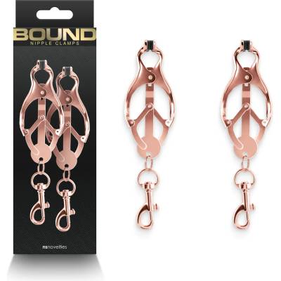 Луксозни щипки за зърна, конзолен механизъм - Bound Nipple Clamps C3 (NSTOYS1090)