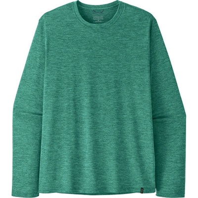 Patagonia triko LS Cap Cool Daily Graphic Shirt gem green light gem green x-dye