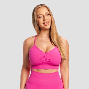 GymBeam Безшевен спортен сутиен Sculpt Rose M