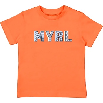 MAYORAL Тениска с къс ръкав basic за бебе момче в оранжево Майорал
